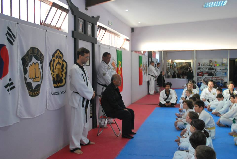 Promotion exam conducted in Portugal at Master Fernando Branco's dojang in Portugal in 2016 under the supervision of Grand Master Kim Chang Hak and Master Marcelo Ruhland.