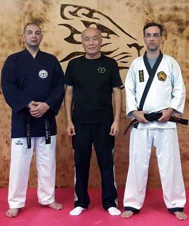 Fernando Branco, Grand Master Chang-Hak-Kim and Marcelo Ruhland at Acadamia Tigre Branco