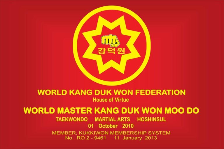 World Master Kangdukwon Moo Do banner