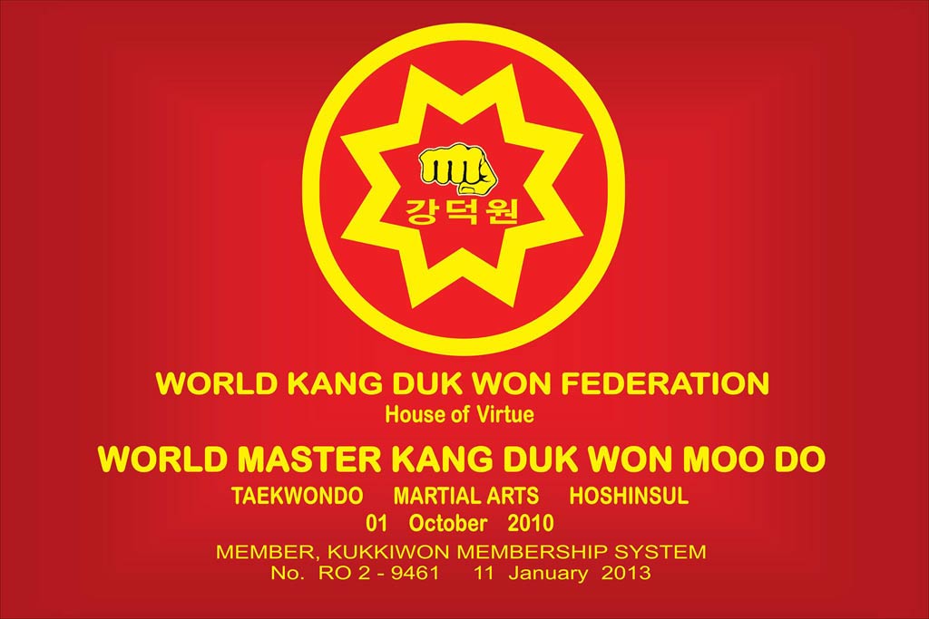 World Master Kangdukwon Moo Do banner